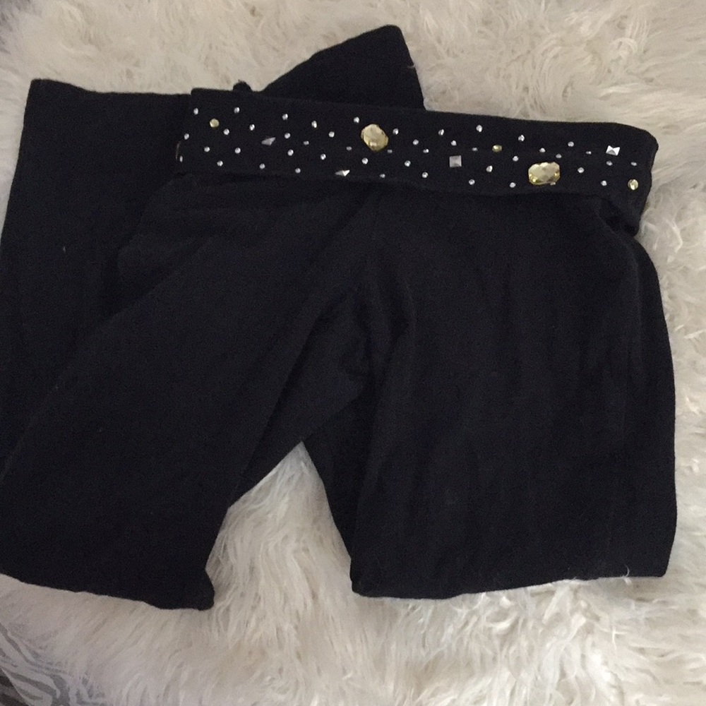 Girls bling yoga leggings XS
